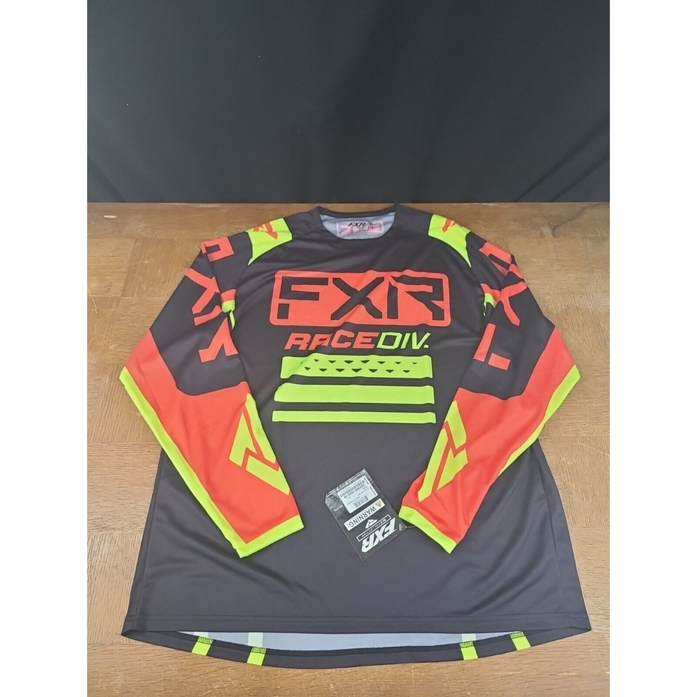 NEW WITH TAGS - FXR Clutch Pro MX Jersey - Black/Nuke‎ Red/Hivis - SIZE 2XL XXL